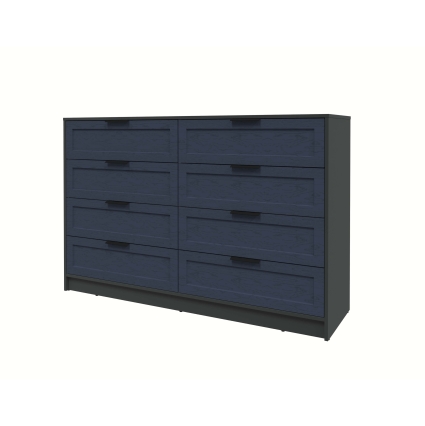 Kомод Тренд КТ-К157 (Антрацит ЛДСП/ Дуб королевский ЛМДФ) Ш1565 В1020 Г451